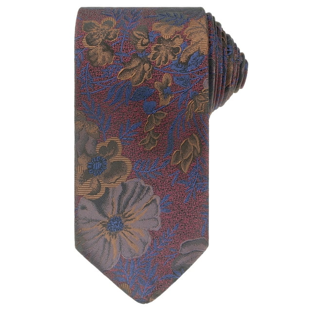 INSPIRAR CHIC Día del Padre Corbatas Clásicas para Hombre con Auto-nudo Patrón Floral Elegante Magenta Talla Única