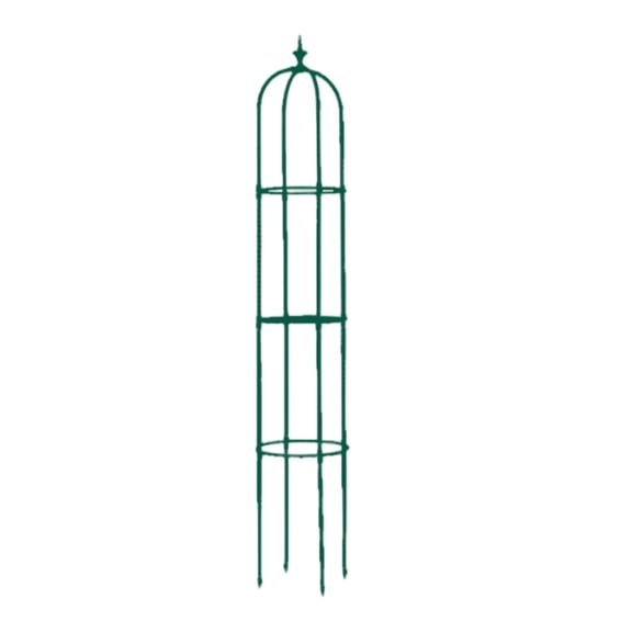 Plant Trellis for Climbing Plants, U-Shape Metal Vine Support Stand for Clematis, 60 inch Height, Peacock Green DIY Flower Pot Trellis for Indoor Outdoor