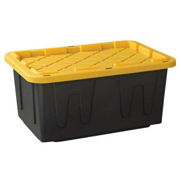 Durabilt Storage Tote,Black/Yellow,Polypropylene 4427GRBKYL.04