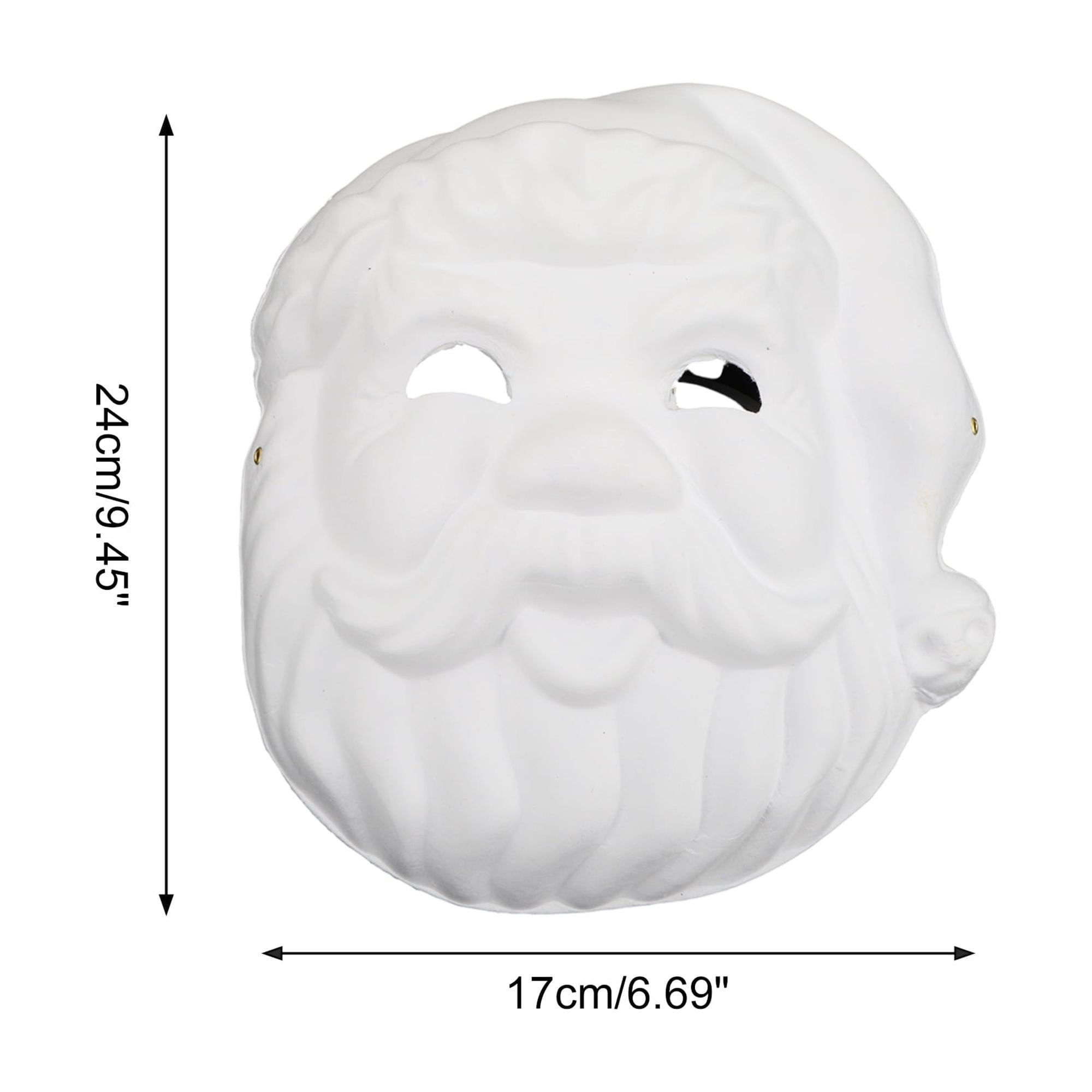 Unique Bargains 1 Pack Elegant Hand-Painted Party Mask White Pattern 7