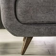 thumbnail image 5 of Furniture of America Kaity Mid-Century Modern Fabric Tufted Loveseat in Gray, 5 of 6