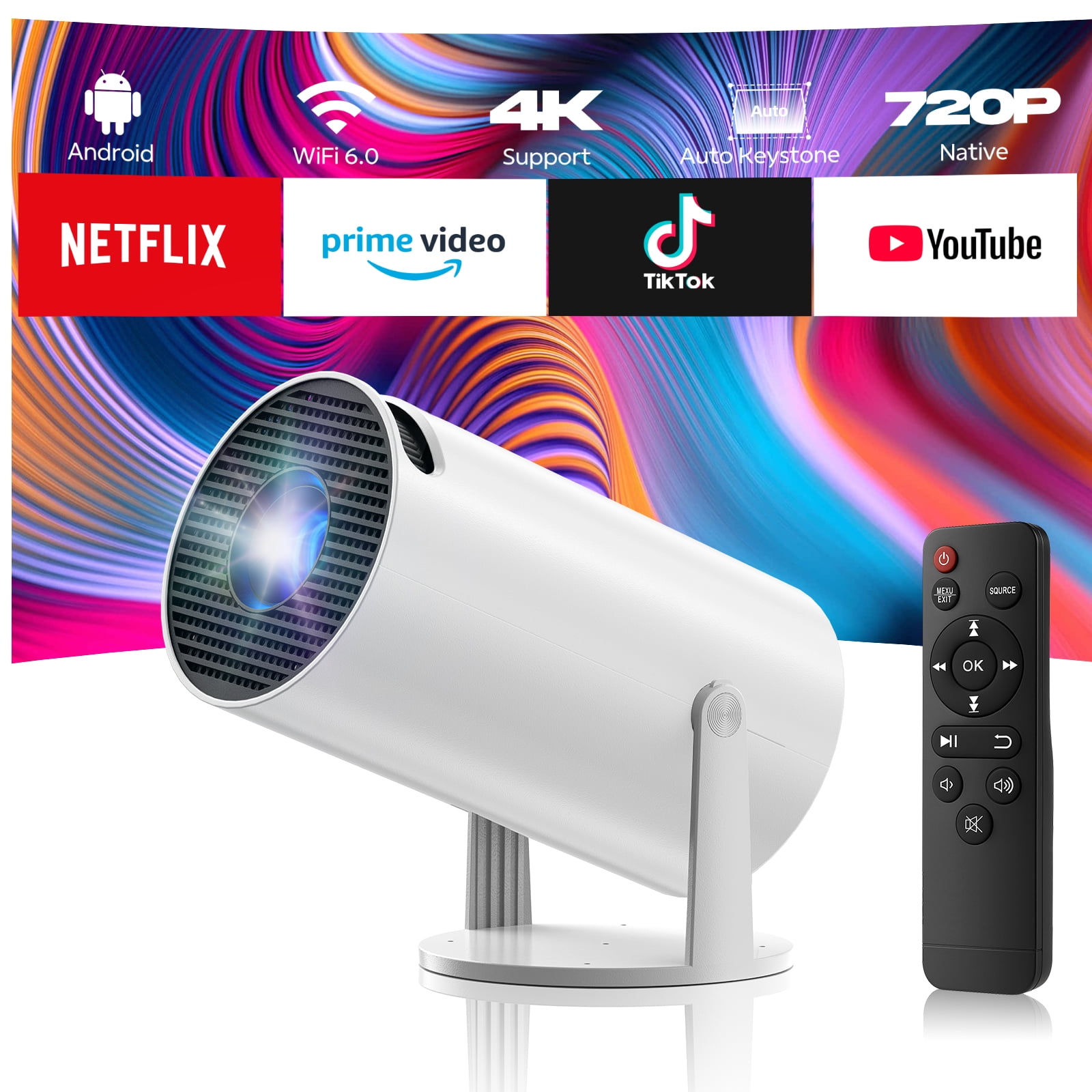 S100 projector WIFI projection screen home Android 11