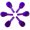 Purple, variant on National Artcraft Skull-Shaped Plastic Ornaments for Ceramic Trees - 25/Pk (Purple)