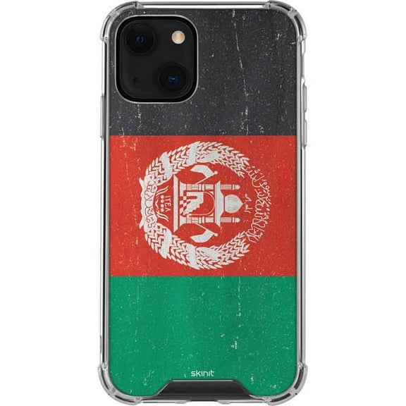 Skinit Countries of the World Afghanistan Flag Distressed iPhone 13 Clear Case