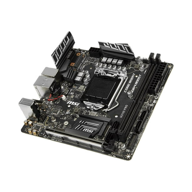 MSI H310I PRO Motherboard mini ITX LGA1151 Socket H310 Chipset USB 3.1 Gen 1 Gigabit LAN onboard graphics CPU required HD Audio 8 channel Walmart