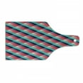 thumbnail image 1 of Geometric Cutting Board, Diagonal Grid Style Rhombuses with Different Colors Abstract Shapes Illustration, Tempered Glass Cutting and Serving Board, Wine Bottle Shape, Multicolor, by Ambesonne, 1 of 1