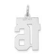 thumbnail image 6 of 14K Solid White Gold Number 16 Necklace Chain Pendant Charm with chain 20inch, 6 of 10