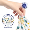 thumbnail image 5 of Autumn Office Chair Slipcover, Forest Floral on Harvest Seasonal Fallen Leaves on Plain Background, Protective Stretch Decorative Fabric Cover, Standard Size, Cadet Blue and Marigold, by Ambesonne, 5 of 5