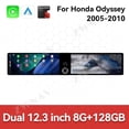 thumbnail image 3 of ZWNAV Dual 12.3 inch Screen Car Radio For Honda Odyssey 2005-2010 Android GPS Navigation Multimedia Video Player Stereo Receiver Head Unit, 3 of 15