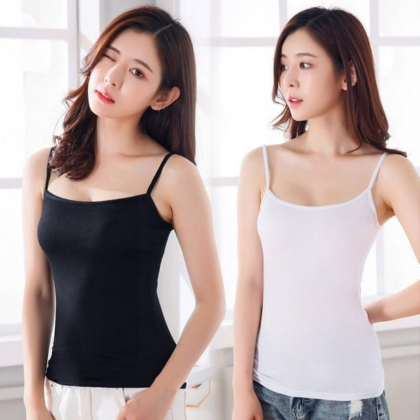 Qianli Camisole tank tops female solid color outer wear running