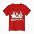 thumbnail image 5 of ORT Girl Boy Christmas Shirt Funny Xmas Graphic Tee Shirt Xmas Short Sleeve Holiday Tops, 5 of 6