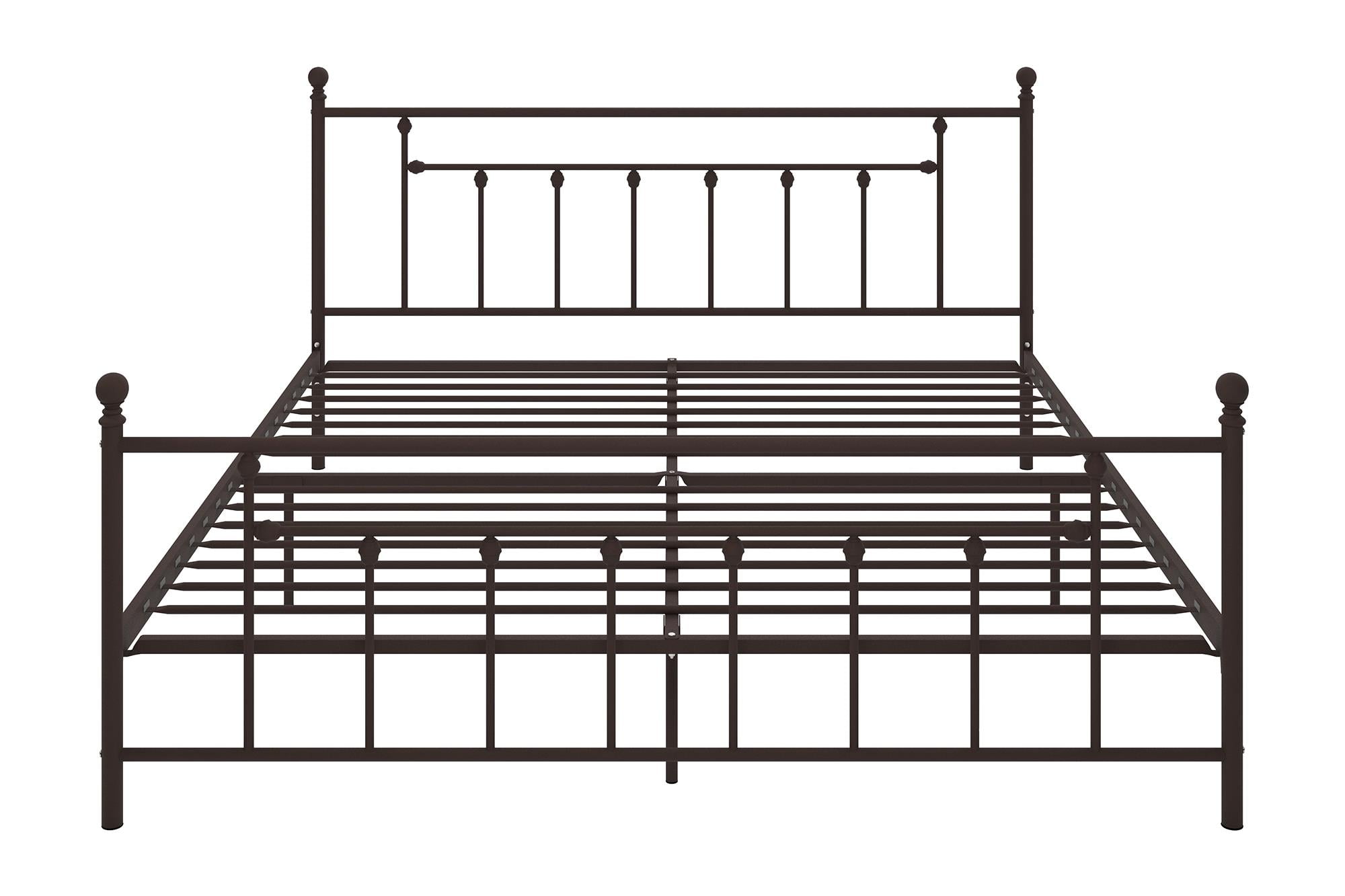 DHP Manila Metal Platform Bed with Adjustable Height, King, Bronze
