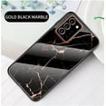 thumbnail image 2 of Galaxy Note 20 Ultra Back Cover, Allytech Tempered Back Cover Case Shock-Absorption Anti-scratch Bumper Wireless Charging Support Case for Samsung Galaxy Note 20 Ultra, Gold Marble, 2 of 8