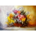 thumbnail image 2 of Bolokofsky, Ronald 32x24 White Modern Wood Framed Museum Art Print Titled - Basket of Flowers III, 2 of 4