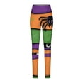 thumbnail image 4 of YOIAVAIOY Novelty Print Leggings for Women High Waisted Halloween Tights Buttery Soft Stretch Yoga Pants Purple M, 4 of 6