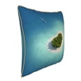 thumbnail image 2 of Kll Paradise Island Decorative Throw Pillow Covers Velvet Soft For Couch Sofa Bedroom Living Room Outdoor -16"X16", 2 of 8
