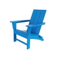 thumbnail image 5 of WestinTrends Ashore Modern Farmhouse Outdoor Folding Adirondack Chair, Pacific Blue, 5 of 9