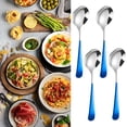 thumbnail image 1 of Huayishang Tableware Round Spoon 304 Stainless Spoon Fork Household Cute Small Soup Spoon Thick Round Bottom Eating Spoon, 1 of 9