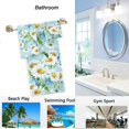 thumbnail image 4 of Dreamtimes Beautiful Daisy Flowers Floral Soft Luxury Decorative Set of 3 Towels, 1 Bath Towel+1 Hand Towel+1 Washcloth, Multipurpose for Bathroom, Kitchen, Gym, Spa and Beach, 4 of 5