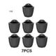 thumbnail image 3 of Bewildely 7 unids/set maceteros de plástico elegantes y elegantes para colgar en la pared resina Premium autorriego Jardín y Patio Gris-negro 190, 3 of 6