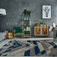thumbnail image 2 of Beautiful Super Soft Modern Indoor Vincenza Collection Doormat Carpet for Bedroom Living Room Dining Room in Grey-Blue, 2' x 3'3"(60cm x 100cm), 2 of 4