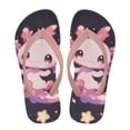 thumbnail image 2 of Psesaysky Boys Girls Flip Flops Sandals Pink Axolotl Print Water Park Summer Beach Swim Pool Shoes for Kids Indoor and Outdoor Size 13.5, 2 of 7