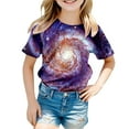 thumbnail image 4 of Girls Shirts 10-12 3D Print Graphic Tees Short Sleeve Casual Round Neck T-Shirt Funny Carnival Party Shirt Summer Clothes Z01- 8-9 Years, 4 of 4