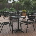 thumbnail image 3 of Flash Furniture Mellie 27.5'' Black Round Metal Indoor-Outdoor Table with Base, 3 of 13