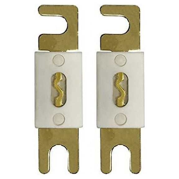 Ceramic ANL Fuse 50A 50 Amp For Car Vehicle Marine Audio Video System Gold 2 Pack (50 Amp)