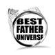 thumbnail image 1 of Anillo de compromiso ajustable Unbranded Mejor padre universo, 1 of 3
