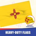 thumbnail image 3 of Super Tough New Mexico 2x3ft Nylon Flag | Durable Heavyweight Nylon Fabric | Weather-Resistant, Lightweight and Long-Lasting | Suitable for Indoor & Outdoor Display | Made in USA, 3 of 7