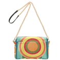 thumbnail image 2 of FORMRS Women Crossbody Purse with Chain Strap Vegan Leather Shoulder Handbag, Colorful Stripes, 2 of 7