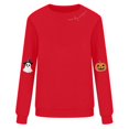 thumbnail image 4 of GZWYHT Halloween Crew Neck Sweatshirts Women Fall Tops for Women Everyday Loose Tops Crop Sweatshirt Tennis Sweatshirts Oversized Graphic Sweatshirt Teacher Outfits Sports Fan Clothing, 4 of 5