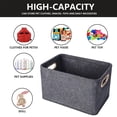 thumbnail image 3 of Storage box, 35x24x21cm, Dark grey, 3 of 6