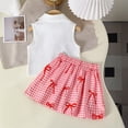 thumbnail image 5 of Amidoa Toddler Girls 2 Piece Outfits Summer Clothes Solid Color Soft Cute Tank Top and Casual Pants Kids Clothing Sets Red Size 5T, 5 of 9