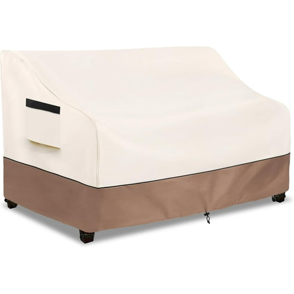 Heavy Duty Patio Sofa Cover, 100% Waterproof 3-Seater Outdoor Sofa Cover Fits up to 79W x 38D x 35H Inches, Lawn Patio Furniture Covers,Grey