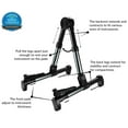 thumbnail image 2 of Nordic Essential Universal Folding Guitar Stand for Acoustic Electric Bass Violin Ukulele Portable Holder 1 Pack MetallicDarkBlue, 2 of 9