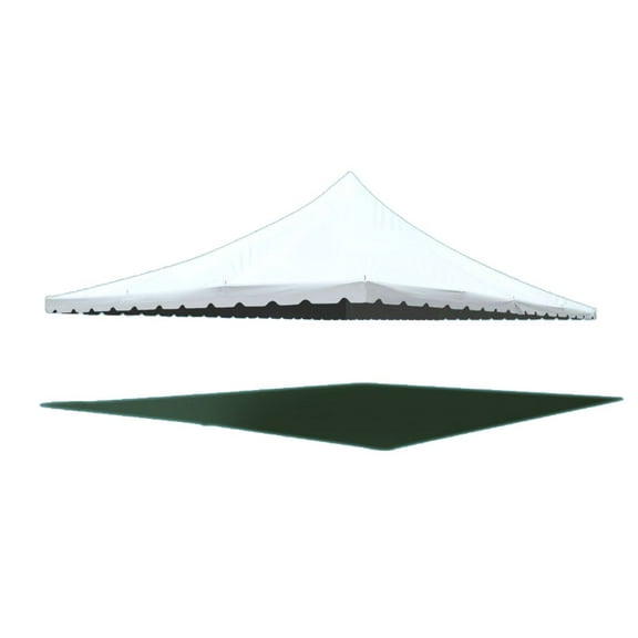 TentandTable Wedding Canopy Premium Pole Tent Top ONLY, White, 30 ft x 40 ft