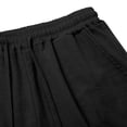 thumbnail image 4 of Outfmvch linen pants women High Waisted Wide Leg 2026 Summer Gauze Gauchos for Women Beach Vacation Clothes Straight Leg Lounge Paper Bag Pants Women Gauze Pants Women Flowy Pants Black L, 4 of 9