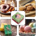 thumbnail image 3 of Cajas para galletas Bssay, color verde navideño, 60 unidades, 11 x 11 x 3 cm, 3 of 7