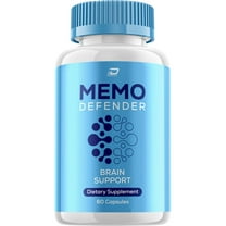 Memo Defender Brain Supplement Capsules – MemoDefender All Natural Memory Focus Pills, 1 Pack, 60 Capsules
