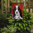 thumbnail image 2 of Carolines Treasures LH9329GF 11 x 15 Po. Drapeau de Noël Basset Hound Flocons de Neige Rouges et Verts - Taille Jardin, 2 of 3
