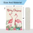 thumbnail image 6 of Merry Christmas Flamingo Garden Flag 12.5x18 Double Sided Vertical Burlap Farmhouse Yard Flag Christmas Winter Outdoor House Decoration, 6 of 6