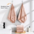 thumbnail image 5 of Jessy Home 12 Pack Dark Orange Hand Towel Set 16"x31" Soft Highly Absorbent Quick Dry Bathroom Towels 600 GSM Microfiber Plush Towels, 5 of 9