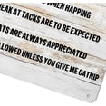 thumbnail image 3 of Funny Cat Rules Metal Tin Sign Wall Decor Rustic Farmhouse Cat Signs with Sayings for Home Decor Gifts 8 x 12 inch for Dog Lovers, 3 of 4