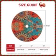 thumbnail image 4 of Bingfone Christmas Tree Skirt Mat Christmas Decoration Interior 30"-Mandala Colorful 1, 4 of 8