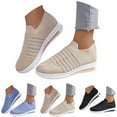 thumbnail image 6 of Slip on Socks Walking Shoes for Women 2025 Spring Comfortable Platform Nursing Tennis Fashion Sneakers, 6 of 8