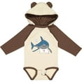 thumbnail image 3 of Inktastic Shark Dinner Boys or Girls Long Sleeve Baby Bodysuit, 3 of 5