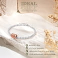 thumbnail image 6 of 70th Birthday Gifts for Women Silver Ring Bracelet Birthday Gifts for Mom Daughter Grandma Sister Friends Coworker, 6 of 7