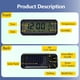 thumbnail image 3 of RELOJ Multifuncional, Batería de 150 Mah 12/24h Tiempo de Desgaste de Tiempo Resistente a la Luz de Fondo de Naranja Azul, 3 of 7